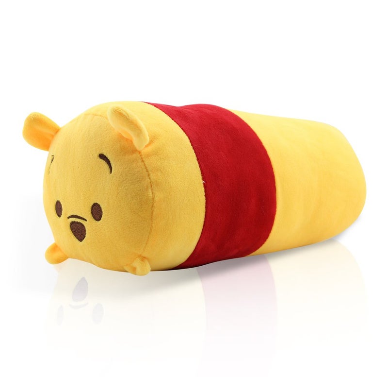 Finex 2 Pcs Set Pooh Bear and Friends Plush Travel Pillow Stackable Long Cushion for Long Flight car Ride Cruise - Image 4